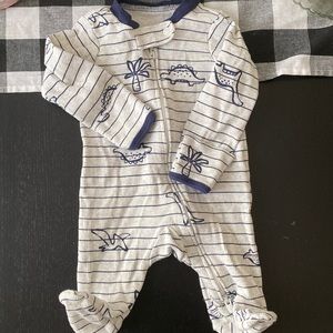 Carters Dinosaur 2-way zip Cotton Sleep & Play